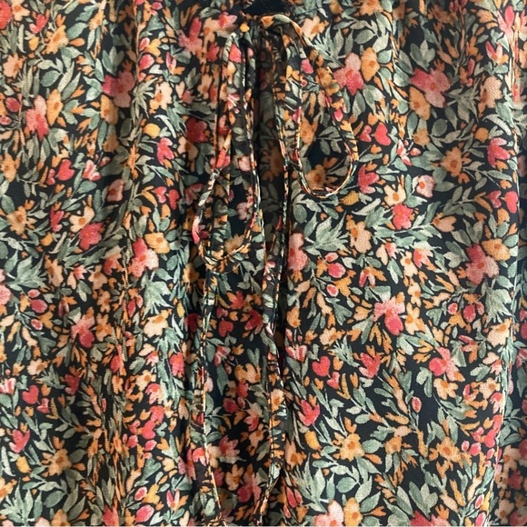 BB Dakota by Steve Madden Sz  L Ditsy Tiered Ruffled Neck Sleeve Midi Dress NEW - Picture 15 of 16